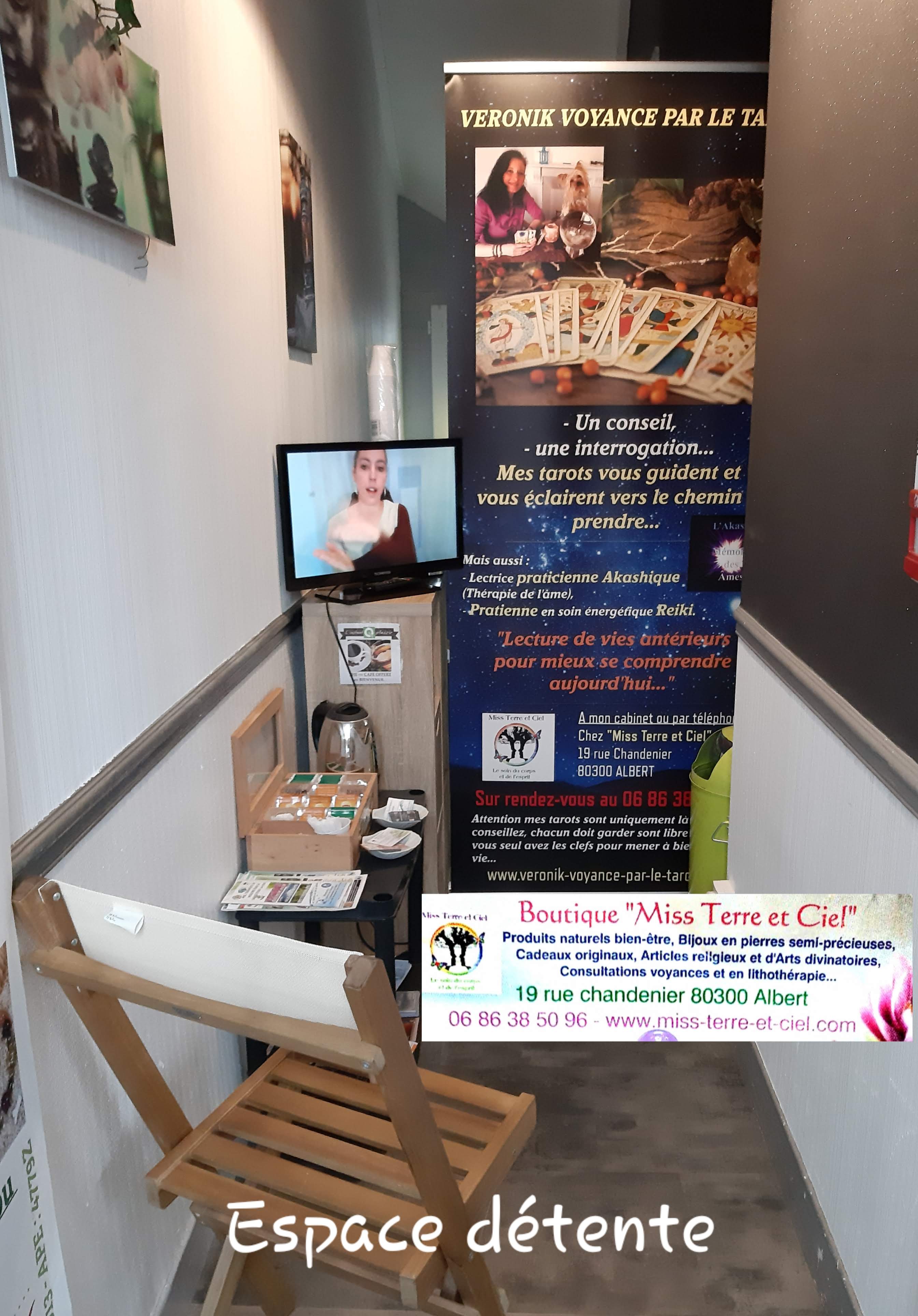 espace détente chez miss terre et ciel à albert magasin bien-être prés d'amiens