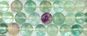 Bracelet boule 8mm fluorite