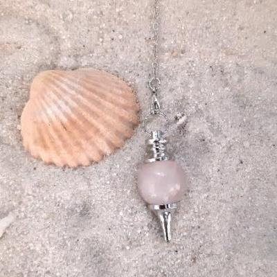 Pendule quartzrose shere