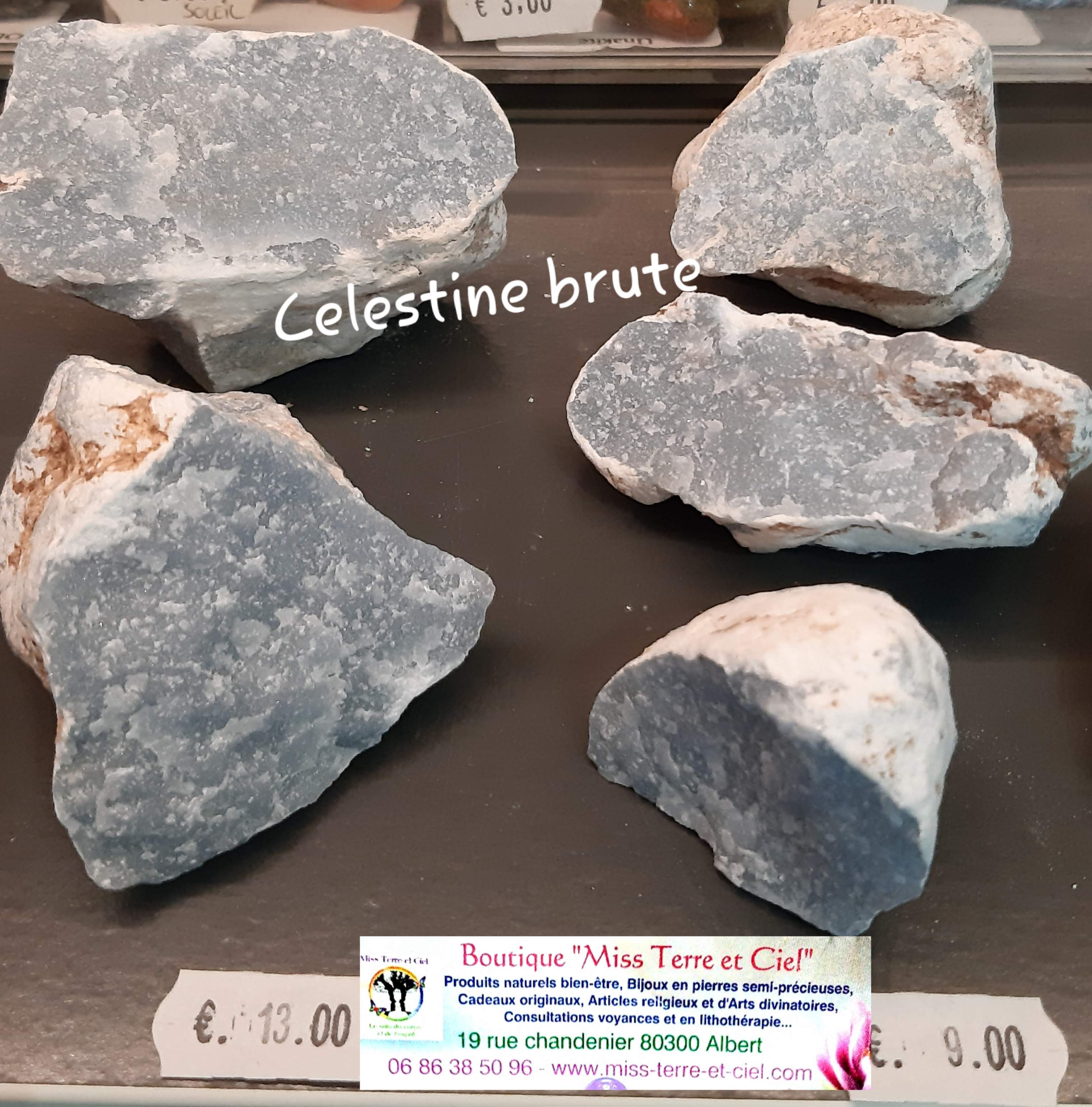 pierres brute de celestine