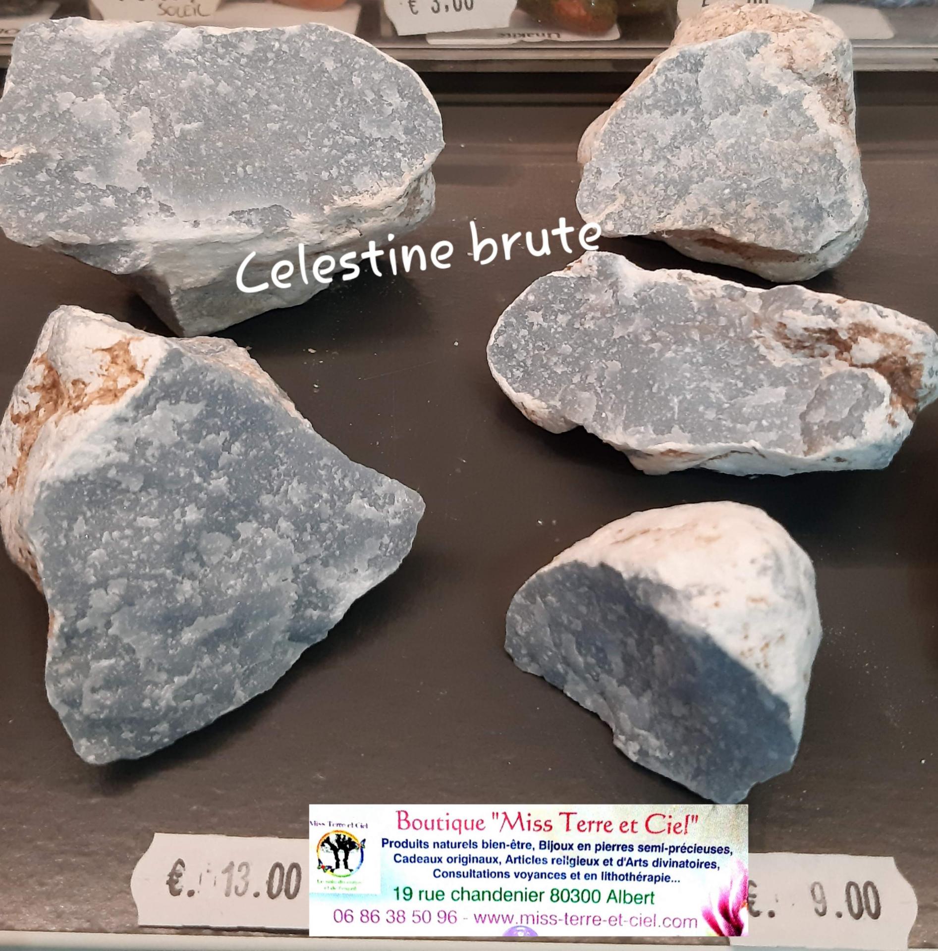 pierres brut de celestine