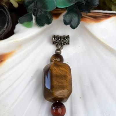 pendentif oeil de tigre oeil de boeuf