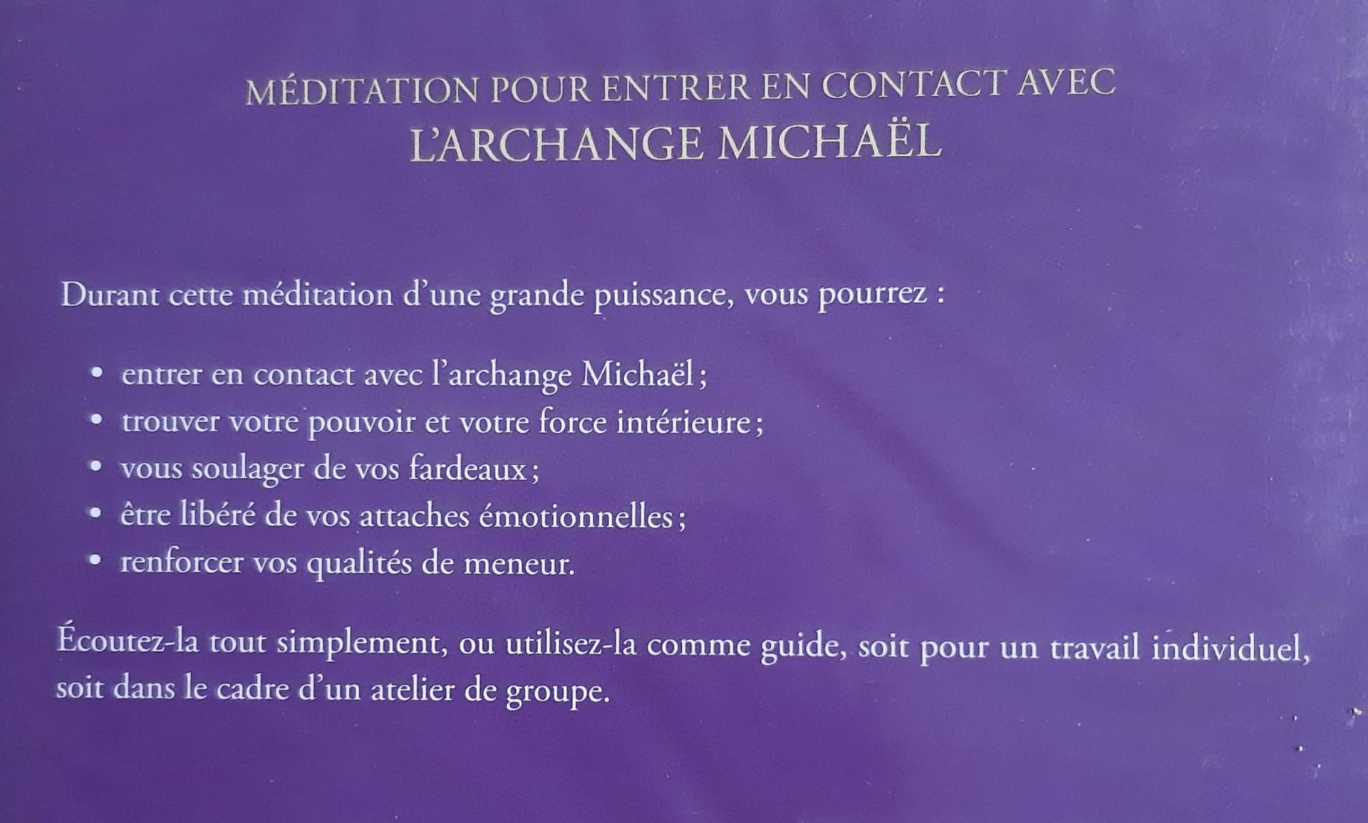 MEDITATION DE L'ARCHANGE MICHAEL DE DIANA COOPER