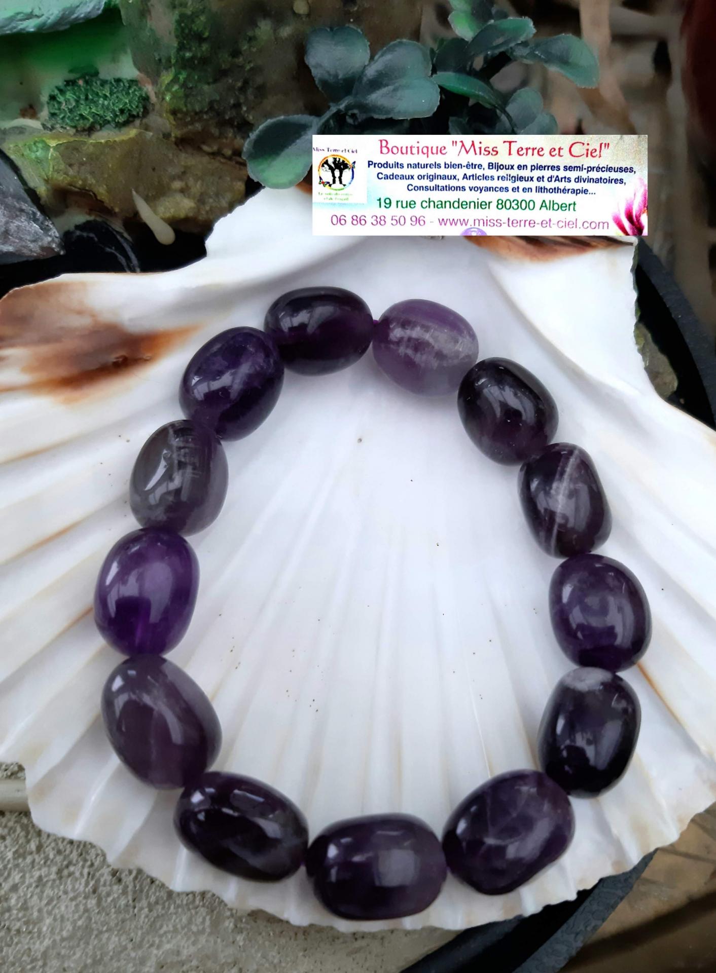 Bracelet en amethyste