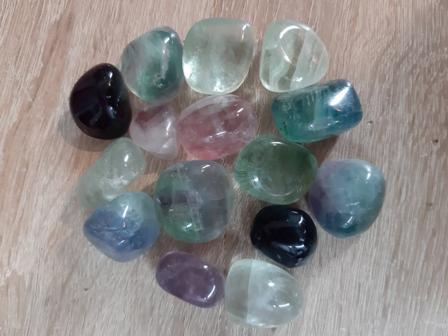 Fluorite pierres roulees