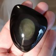 Galet obsidienne face