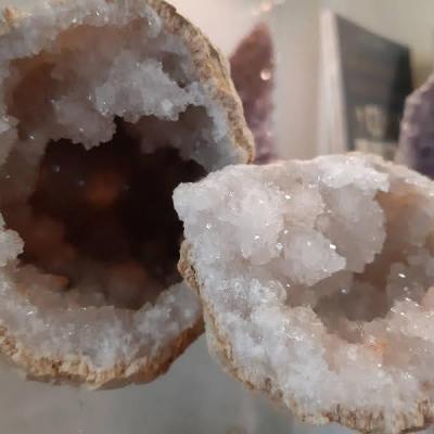 Geode cristal de roche miss terre et ciel albert