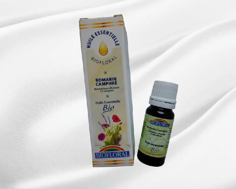 Huile essentielle biofloral romarin camphre 100 naturelle