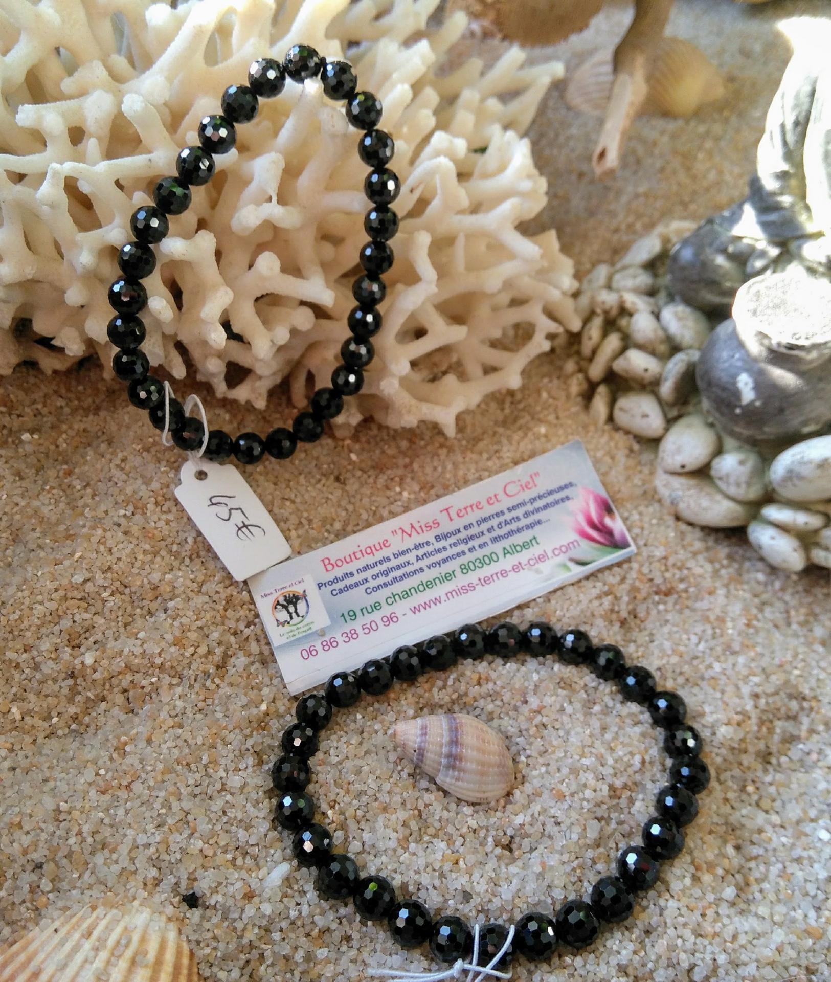 bracelet de spinelle noir