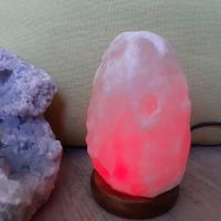 Lampe de sel blanc 7 couleurs chakras rouge