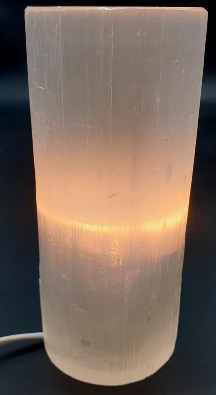 Lampe de selenite cylindre 30cm miss terre et ciel albert amiens peronne