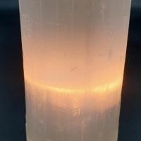 Lampe de selenite cylindre 30cm miss terre et ciel albert amiens peronne