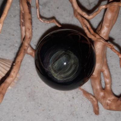 Sphere obsidienne oeil celeste missterreetciel