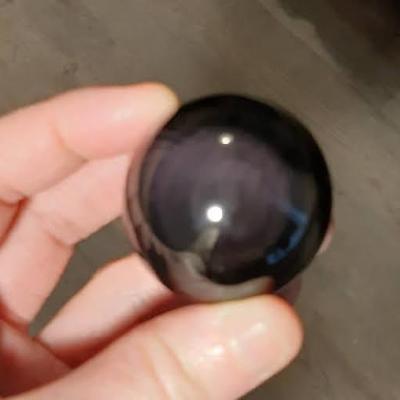 Sphere obsidienne oeil