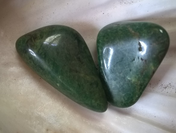 Jade vert pierres roulées